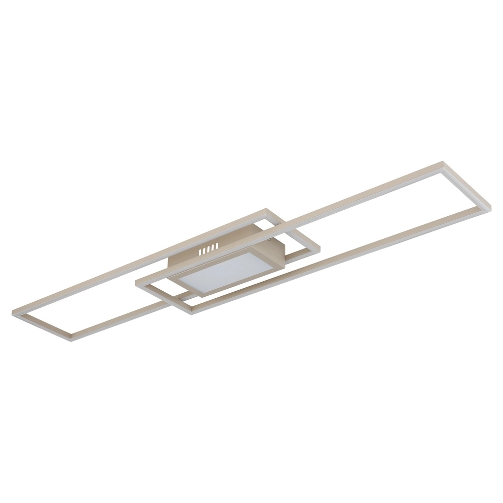 Elongated ceiling lamp Saunders sand brown Globo 9007371587353