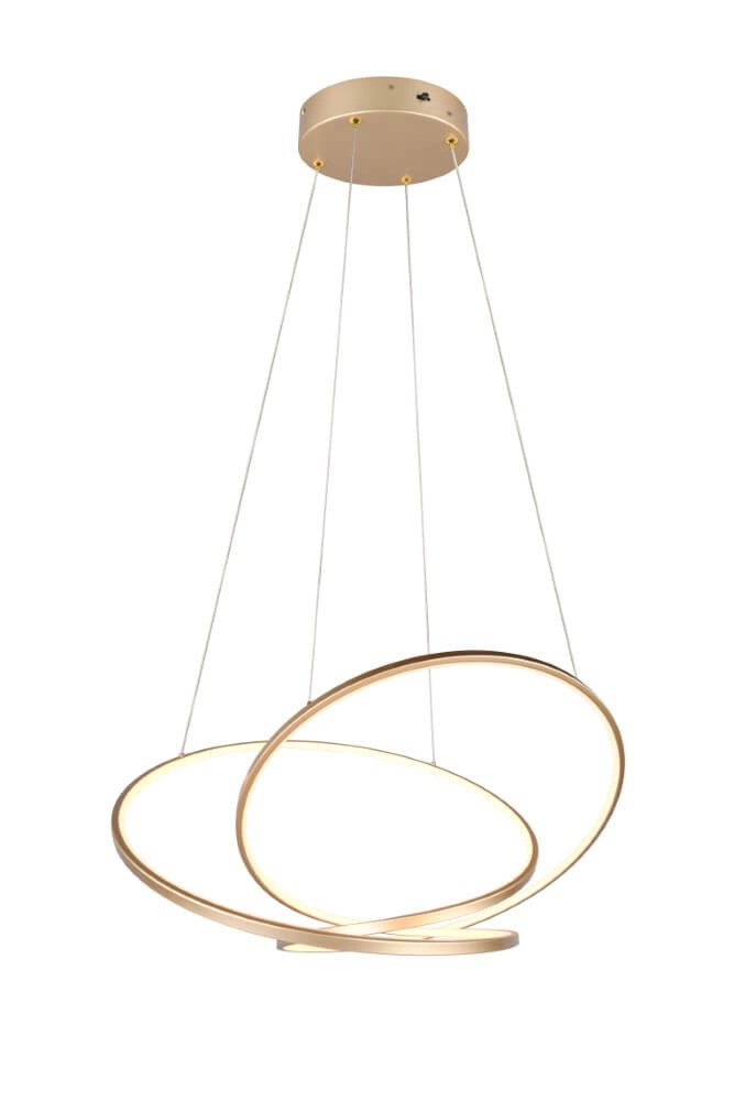 Vide pendant lamp Darvin gold - 75cm
