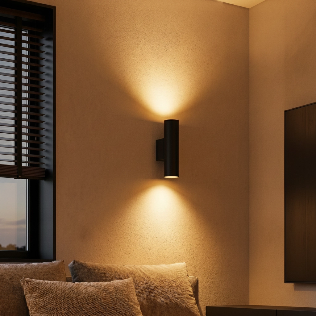Wall spotlight Mor Up & Down Black