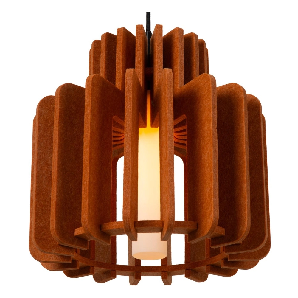 Design pendant lamp Rollo 40cm terracotta Lucide 5411212452856