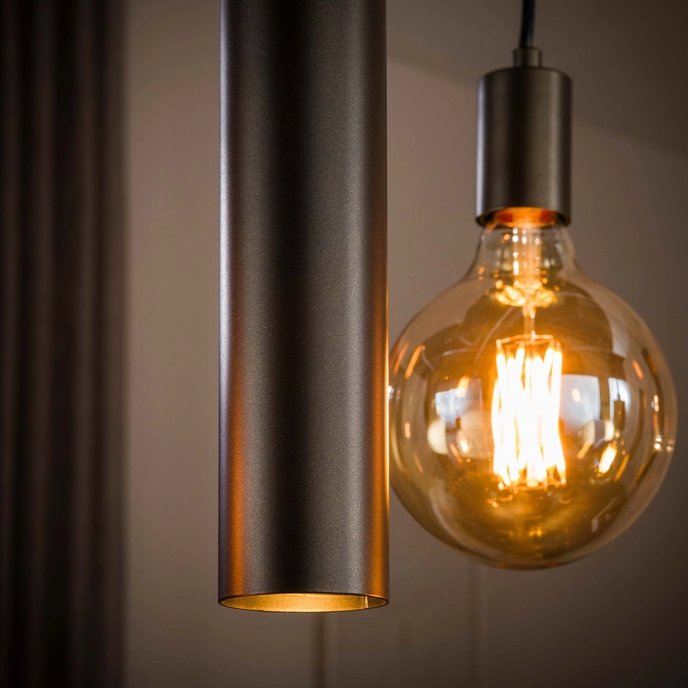 Design hanglamp Senso 9-lichts sienna bruin Lyora 8716803515048