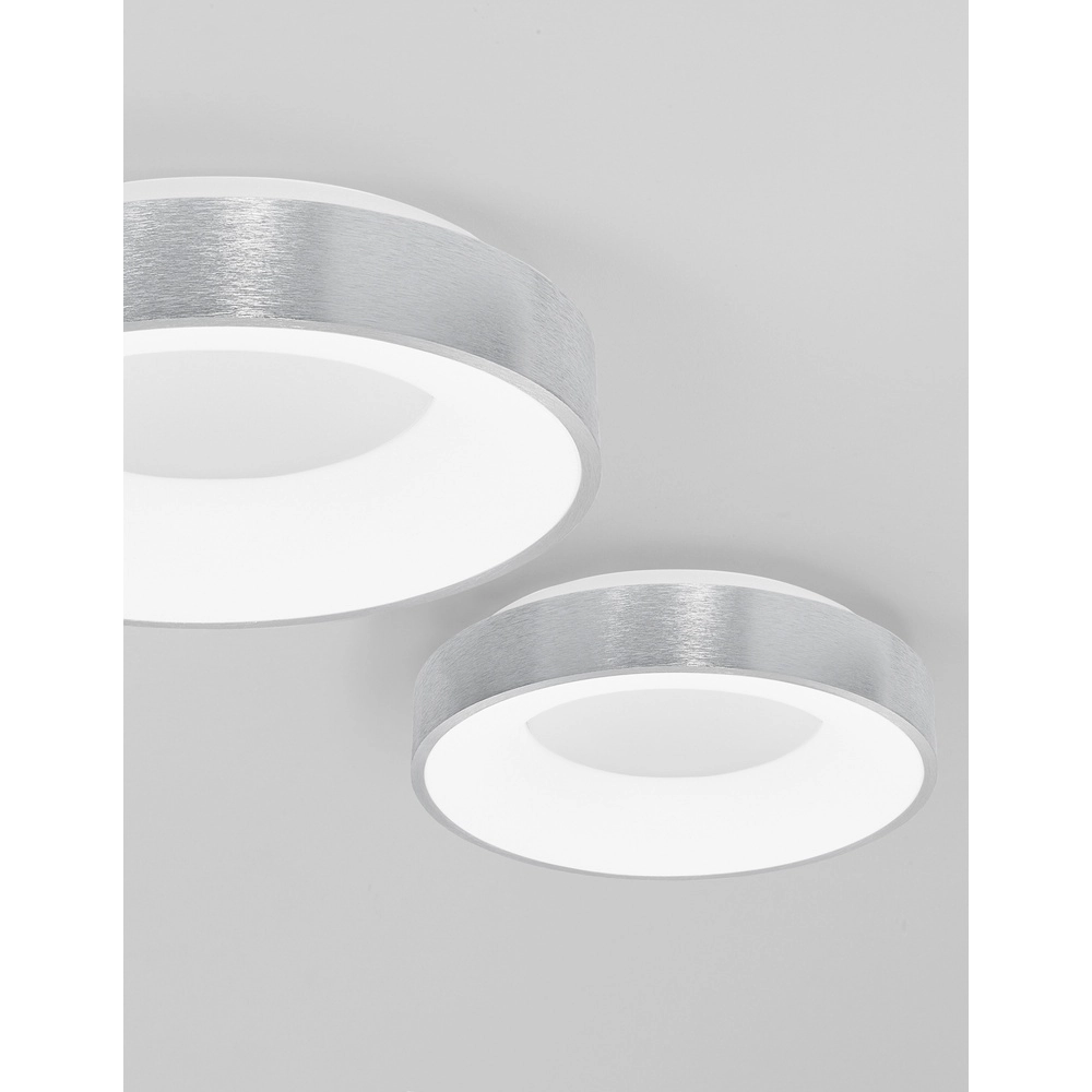 Ceiling lamp Rando Thin silver grey Ø 38cm Lyora 5212017420060