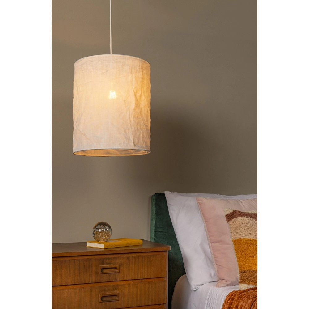 Pendant lamp Tissaja Ø 30cm white Lucide 5411212061591