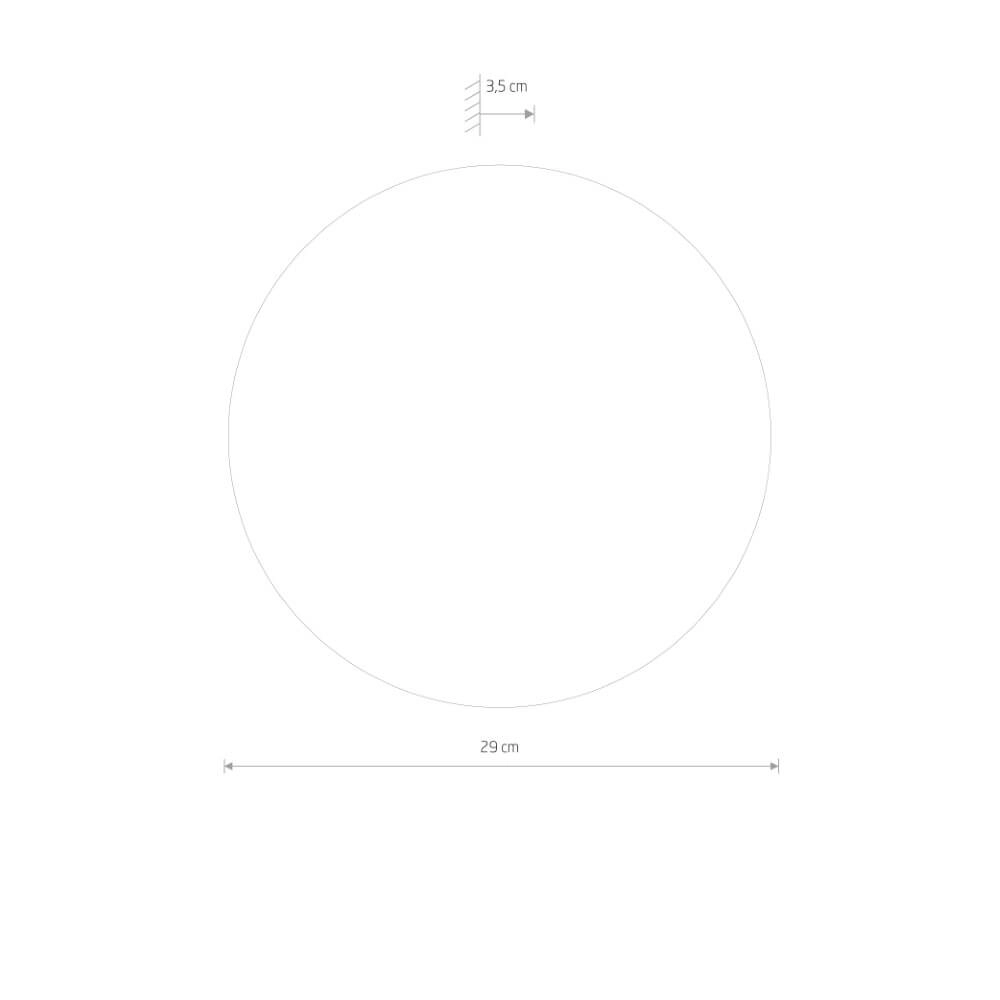 Mirror with lamp Ring Led Mirror M chrome Lyora 5903139102773