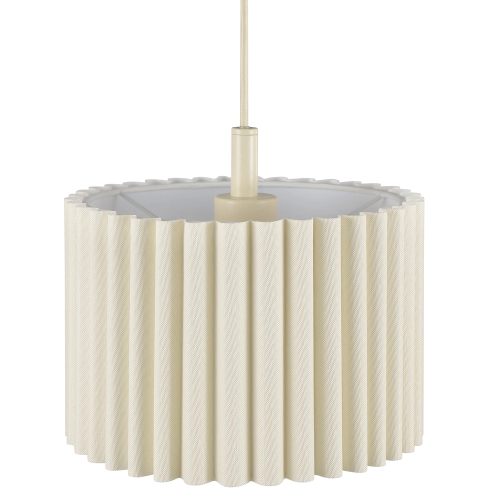Japandi pendant lamp Velin 3-light sand brown