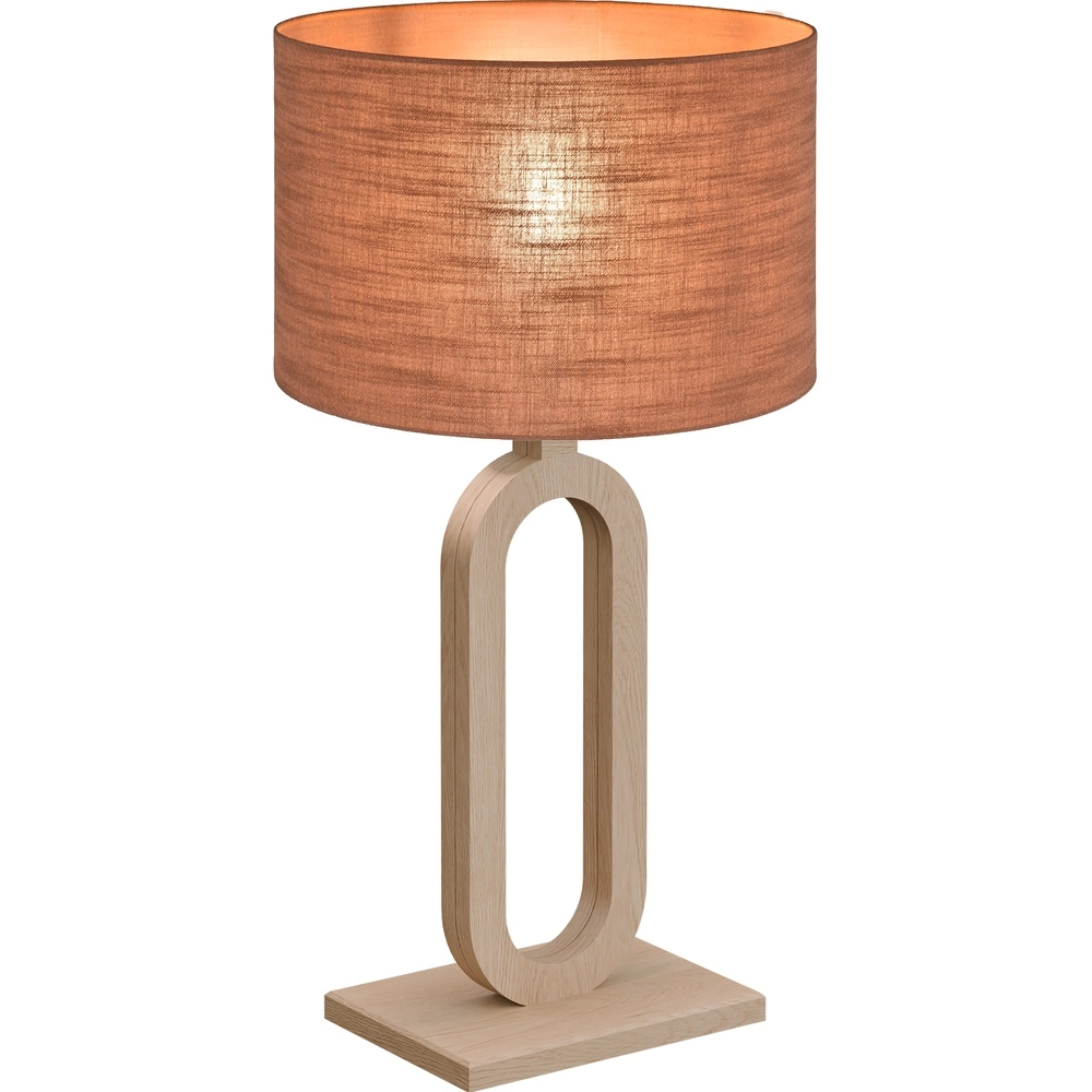 Table lamp Sino Loop 54cm light wood