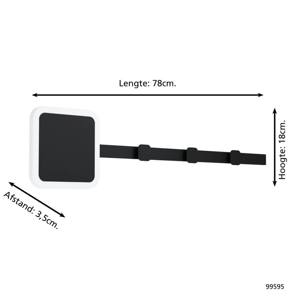 Wall lamp Cartignano with coat rack Eglo 9002759995959