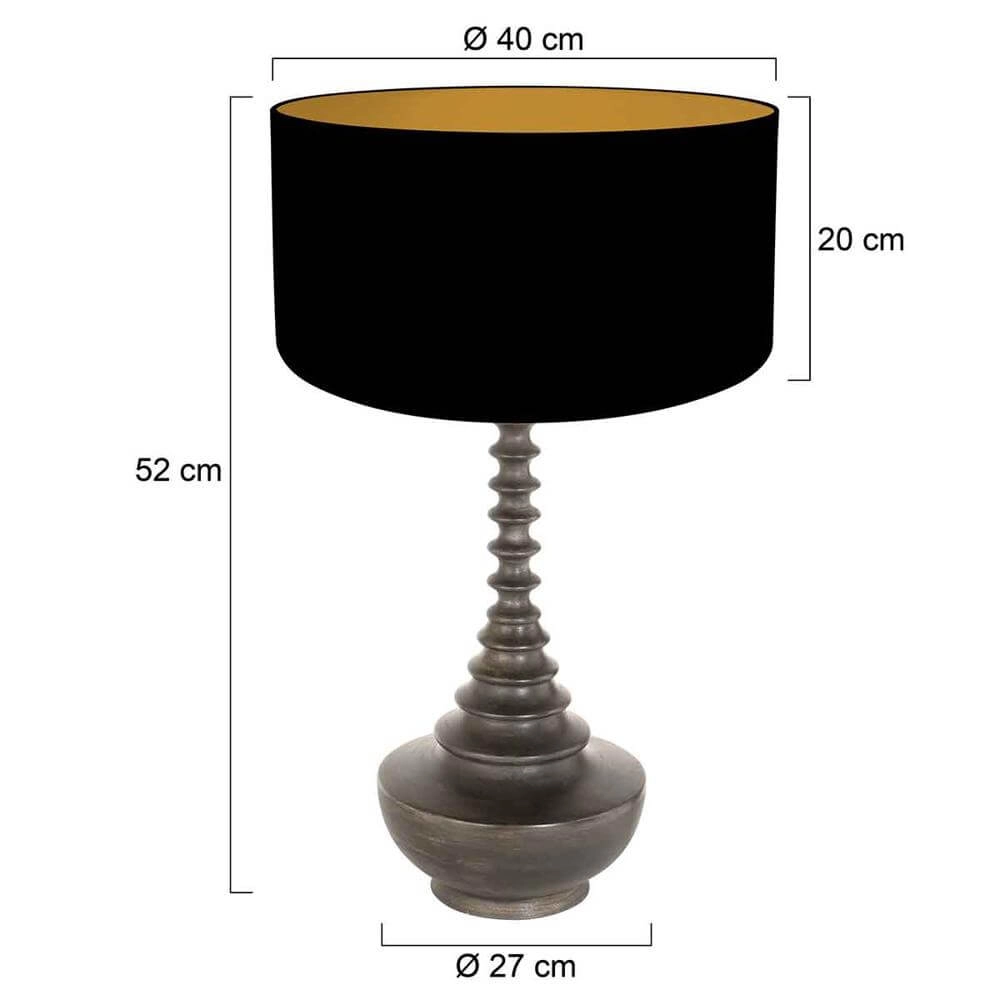 Table lamp Bois black 65cm Steinhauer 8712746175301