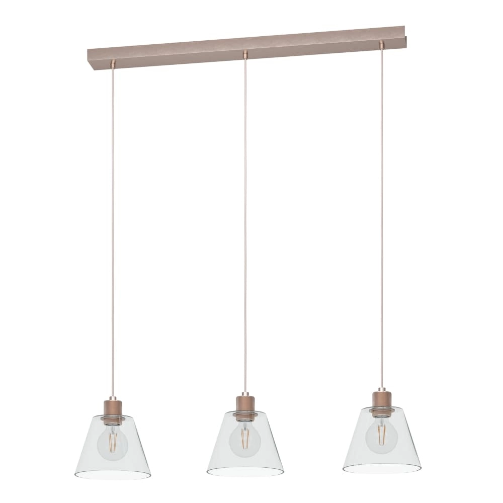 Dining table hanging lamp Copley rose gold