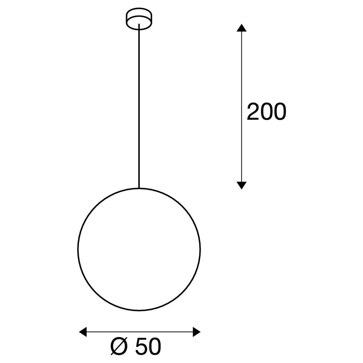 Pendant lamp Rotoball 50 SLV 4024163096218