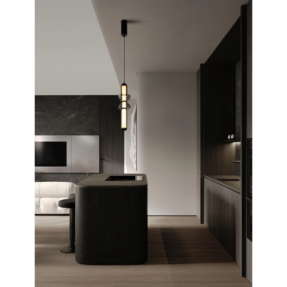 1-light pendant lamp Ulon smoke glass Lyora 5212017474179