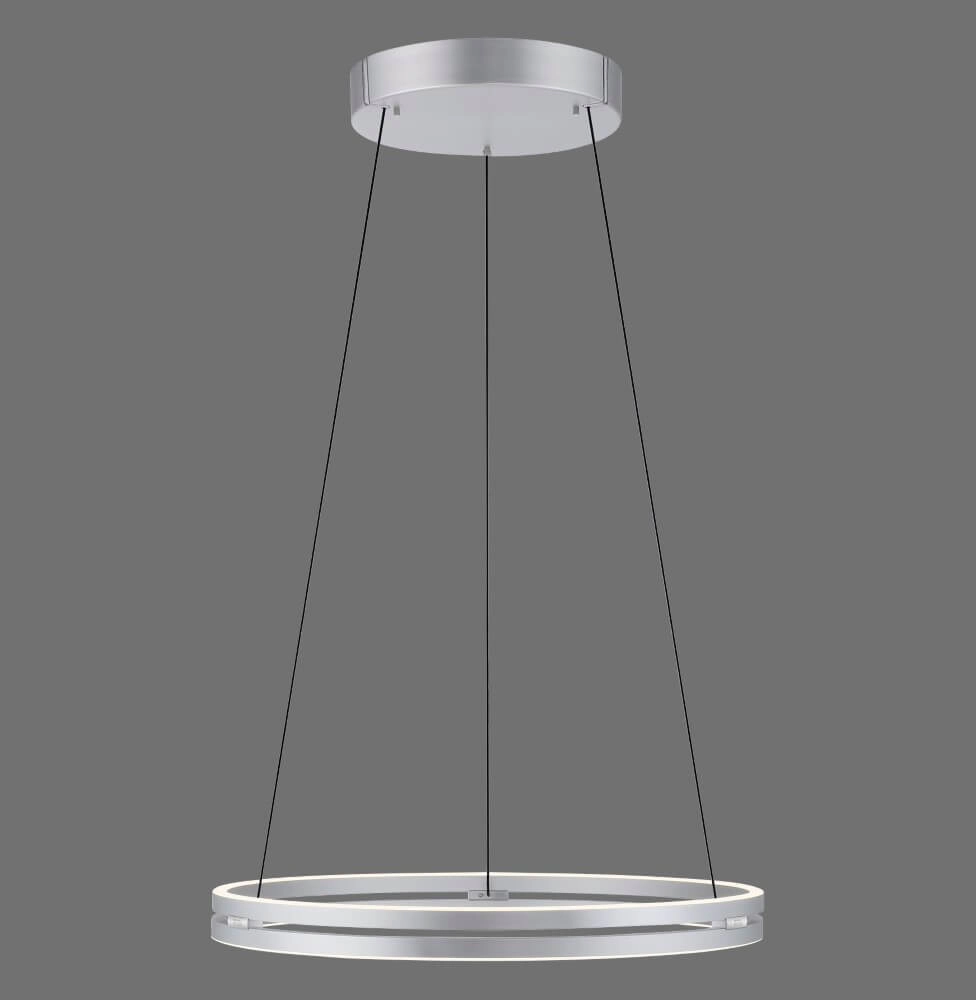 Sleek hanging lamp Pure E-Loop aluminum Ø 70cm Paul Neuhaus 4012248372302