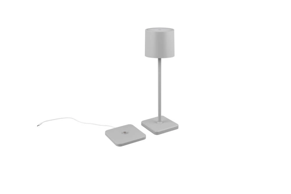 Rechargeable table lamp Fernandez Grey outside Trio 4017807564341