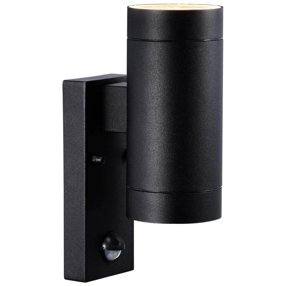 Up & downlighter Tin Black with sensor
