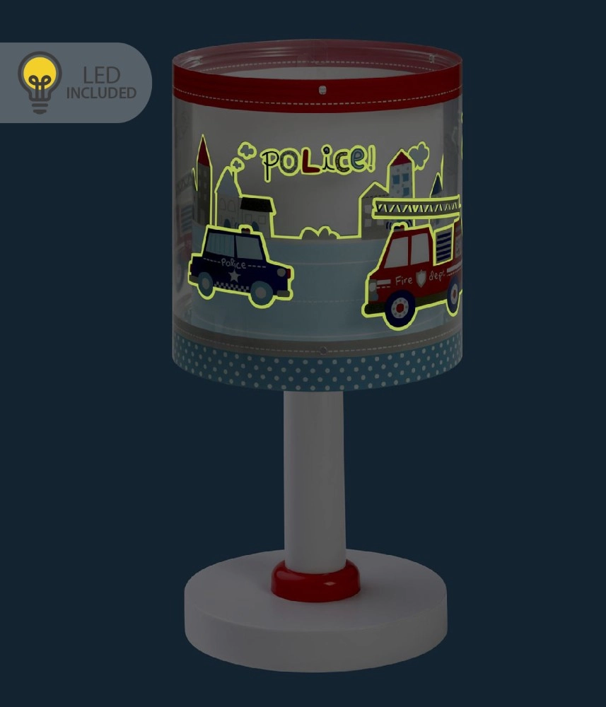 Children's room table lamp Police blue Dalber 8420406002262