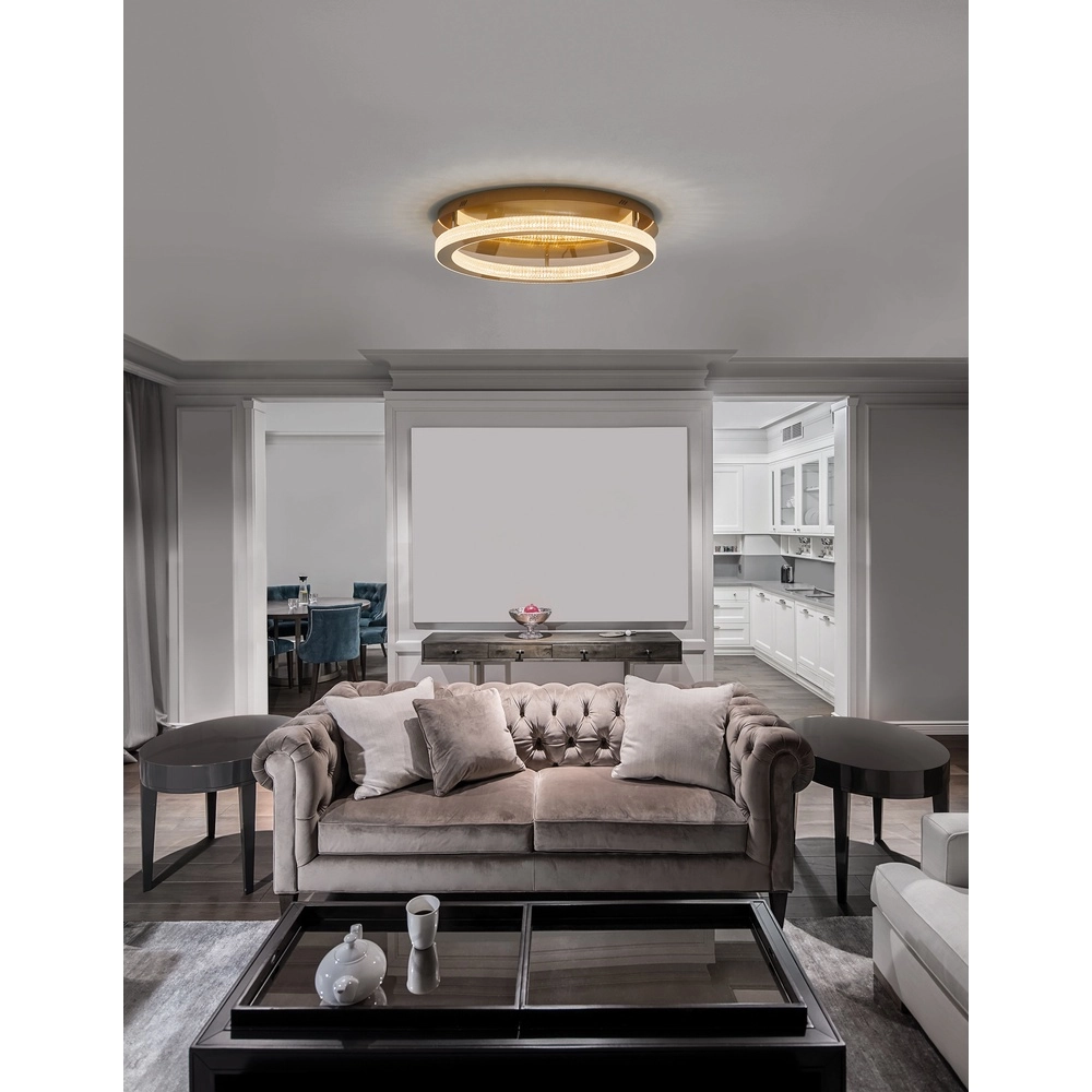 Ceiling lamp Fiore gold Ø 60cm