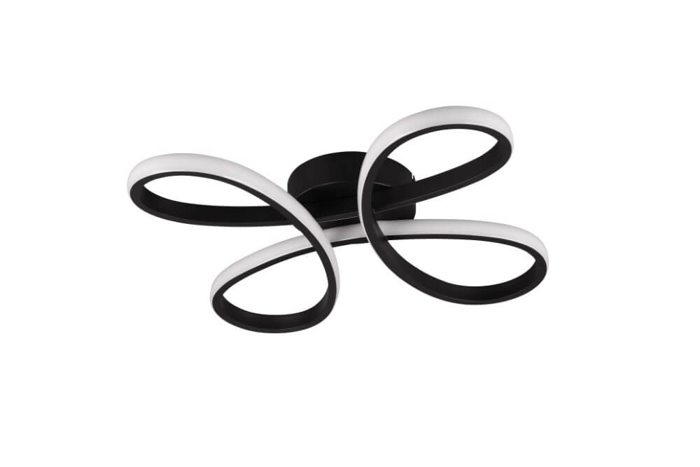Ceiling lamp Fly Design black Trio 4017807600834