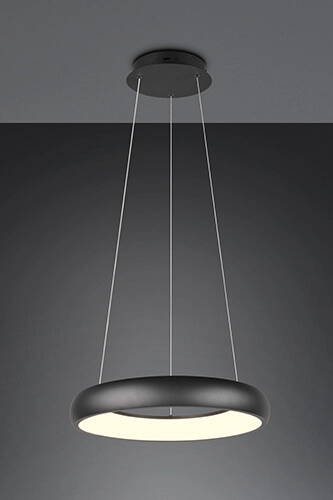 Led pendant light Cardona black - Ø 45cm