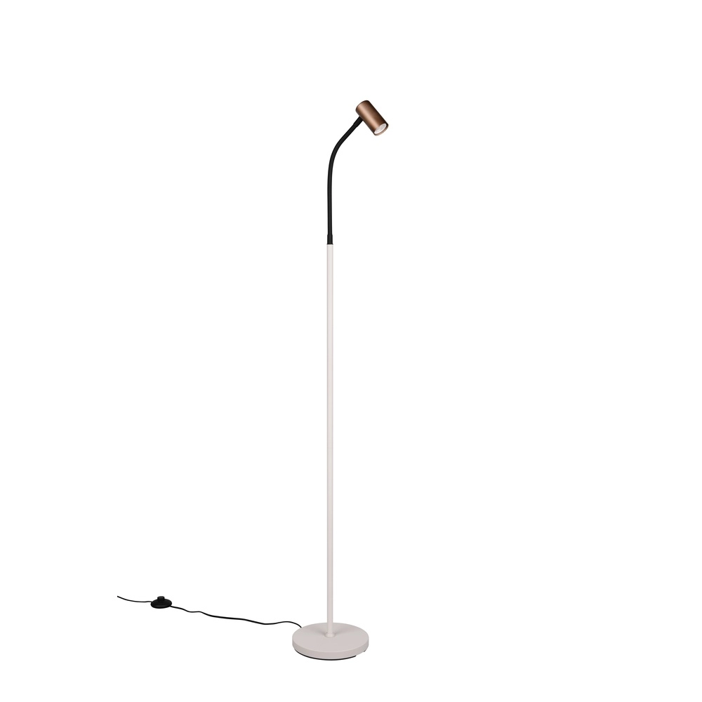 Design floor lamp Taryn mocha brown Trio 4017807685770
