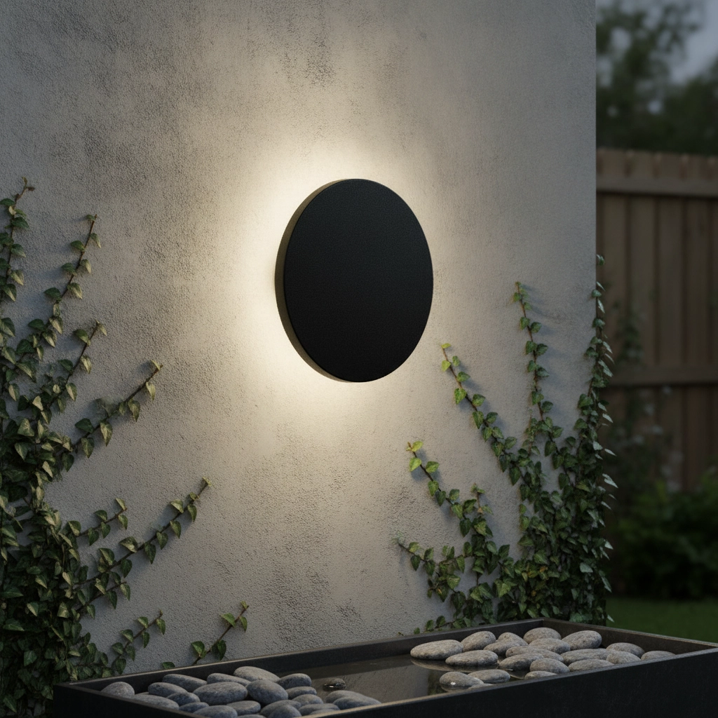 Black wall lamp Tower design
