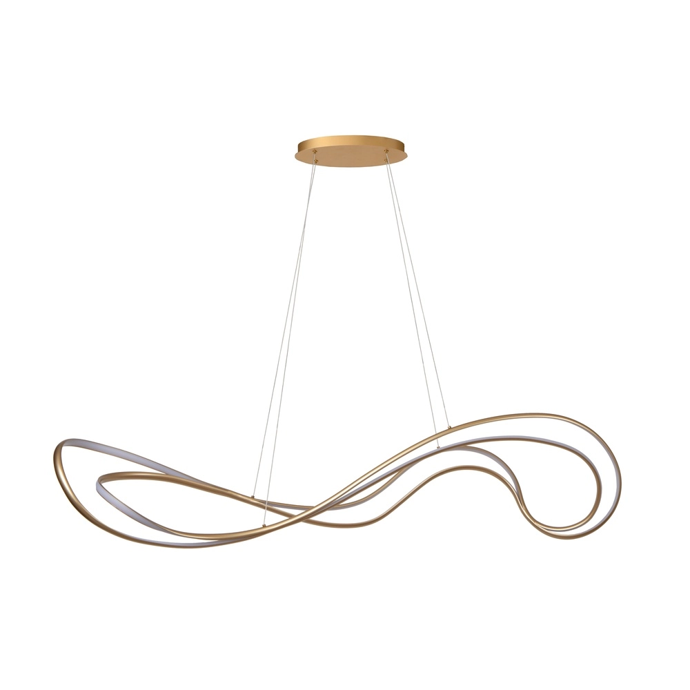 Design pendant lamp Sardana curl gold Premium by Lucide 5411212560254
