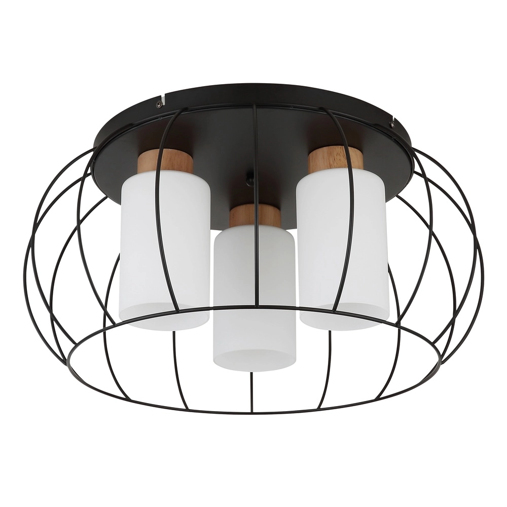 Ceiling lamp Rowena 3-light black Globo 9007371589982