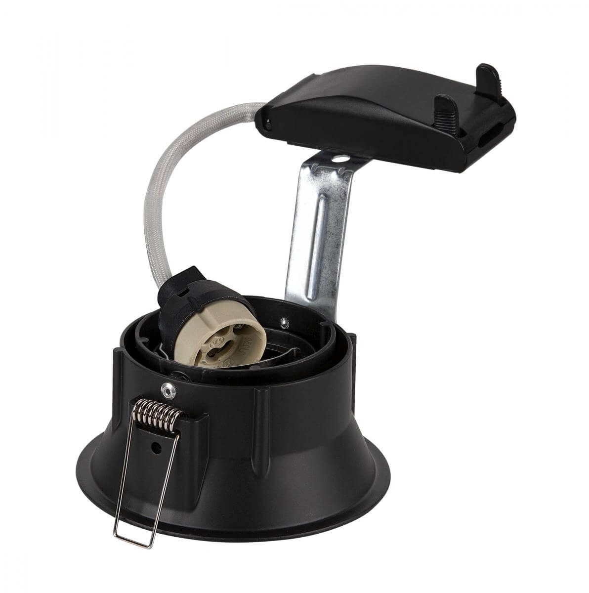 Recessed spotlight Horn black 10.5cm SLV 4024163150101