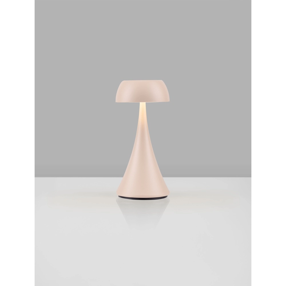Table lamp Ycro sand brown rechargeable with USB