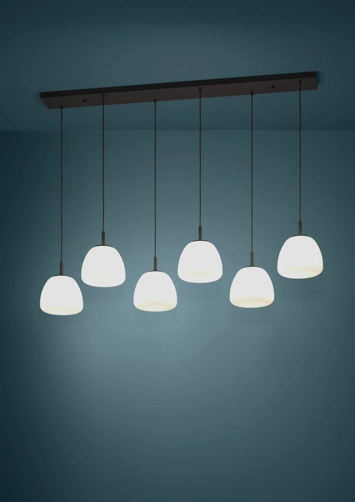 Dining room hanging lamp Balmes 5x opal glass Stars of Light 9008606243174