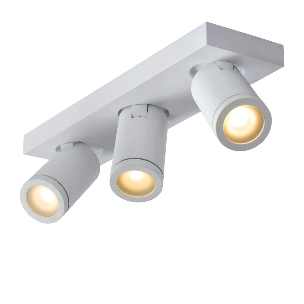 Ceiling spotlight Taylor IP44 3-light white Lucide 5411212092663