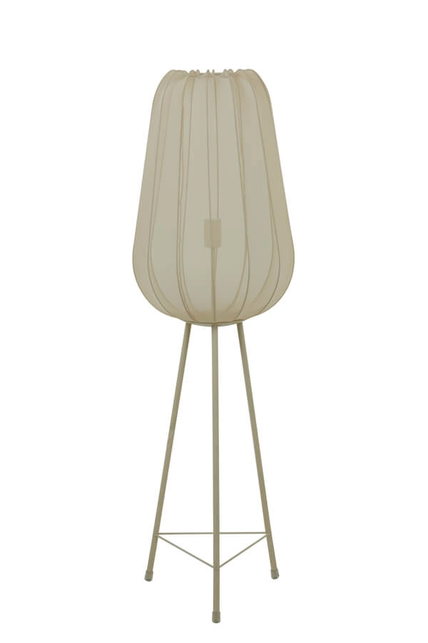 Japandi floor lamp Plumeria cream Ø 42cm Light & Living 8717807651305