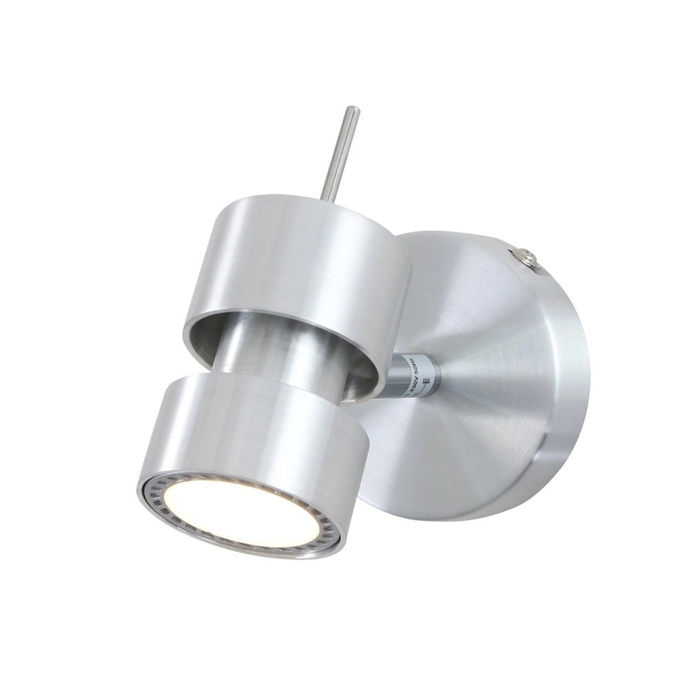 LED wall spot Natasja Led metallic gray