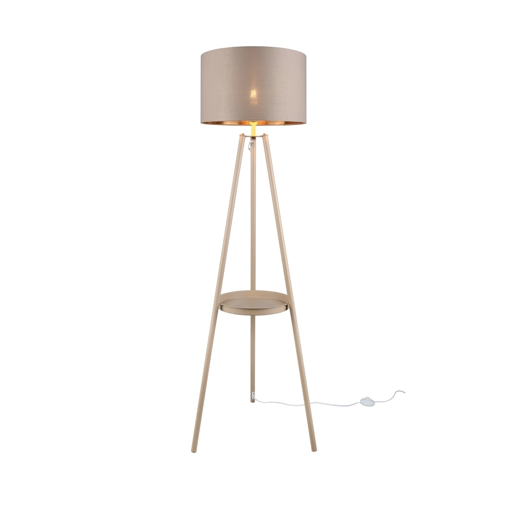 Floor lamp Colette sand brown