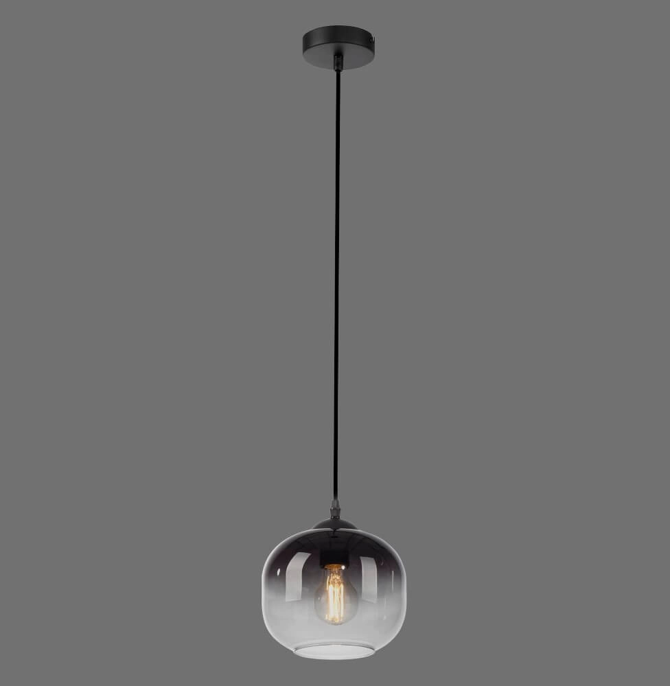 Black pendant lamp Zea ankle Just Light 4043689993740