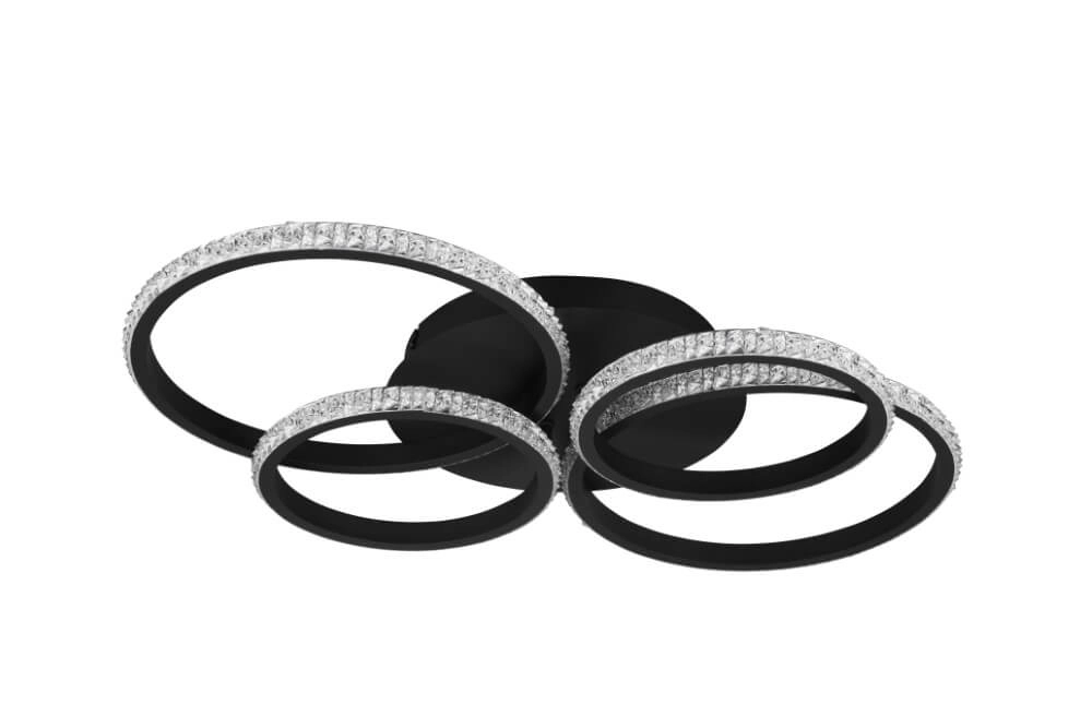 Design ceiling lamp Cires black Trio 4017807600964