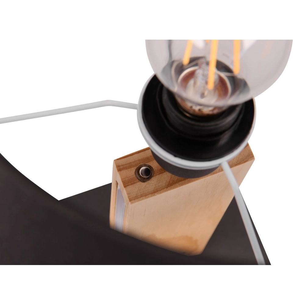 Table lamp Rahul Design black with wood Trio 4017807600469