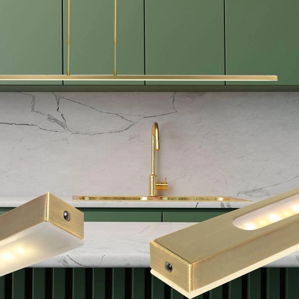 Pendant lamp Zelena LED gold Steinhauer 8712746177572