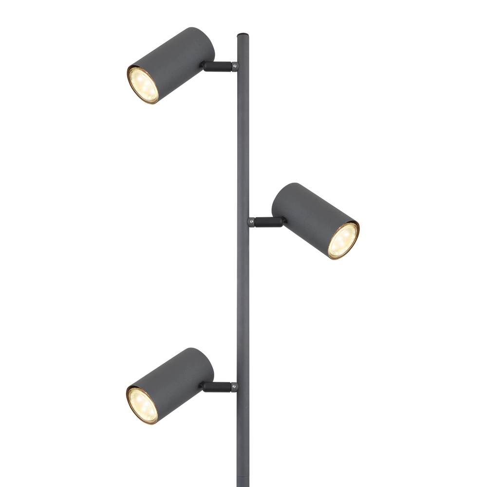 Floor lamp 3-lights Robby Graphite Globo 9007371425822
