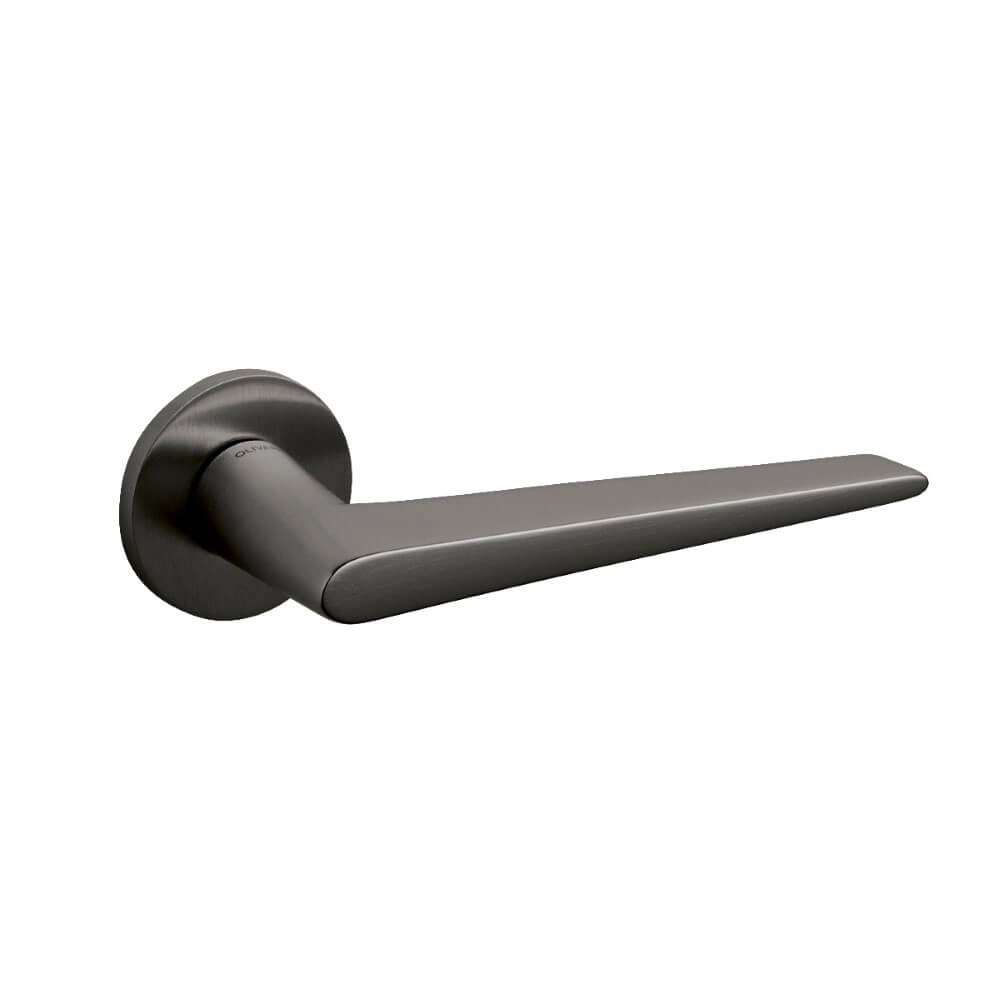 Design door handle Nina on rosette anthracite