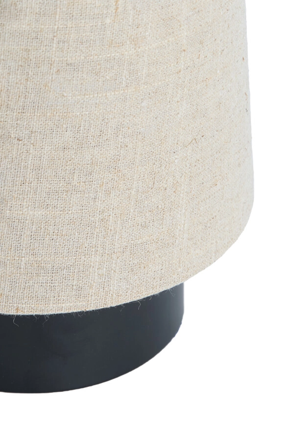 Cream table lamp Howie with black Ø 15cm Light & Living 8717807759353