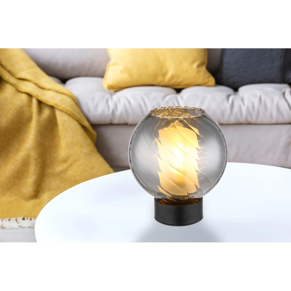 Table lamp Ulf black with smoke Globo 9007371528707