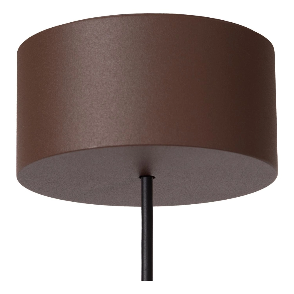 Ceiling spotlight Lenz Ø 11cm rust brown IP54 Lucide 5411212334084