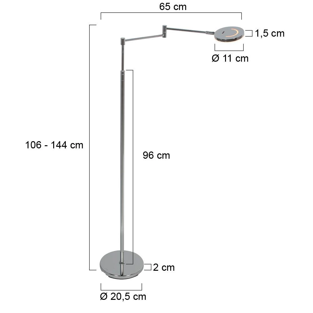 Reading lamp Soleil chrome Steinhauer 8712746181319