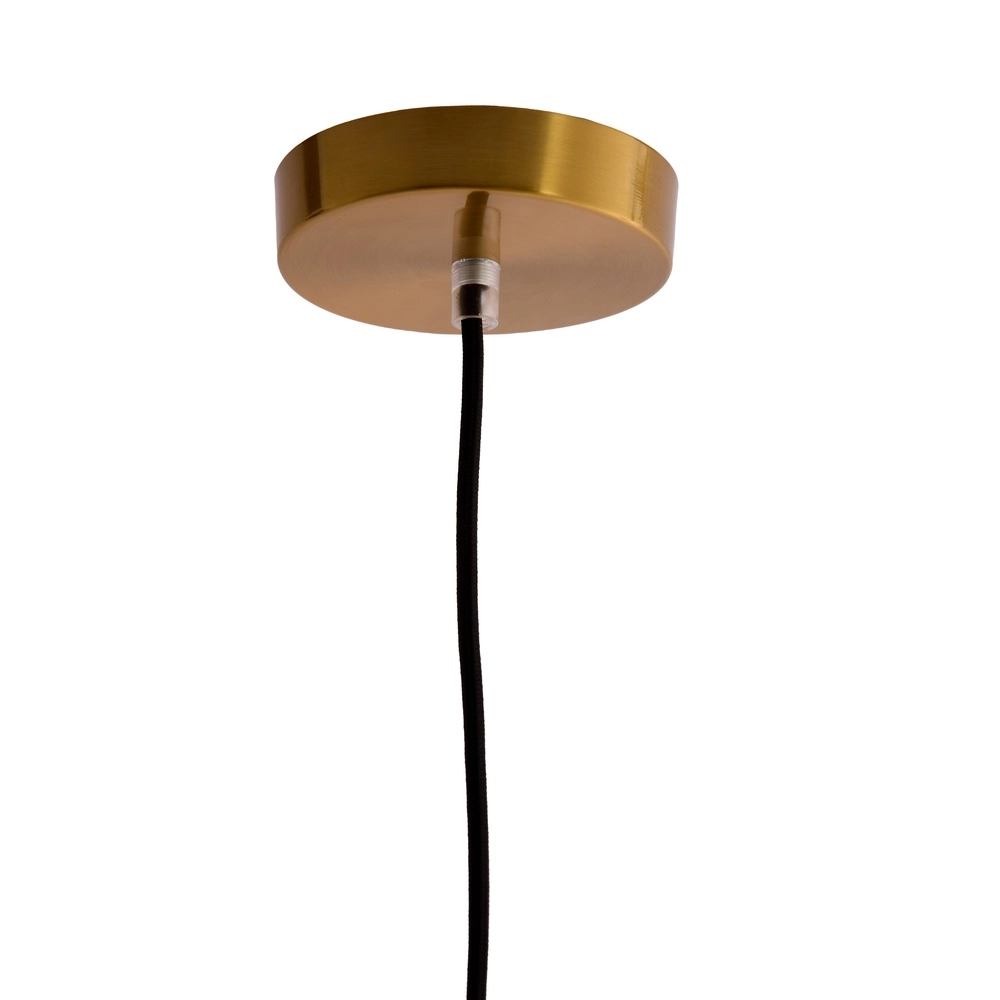 Glass pendant lamp Leona Ø 25cm - amber glass Light & Living 8717807834005