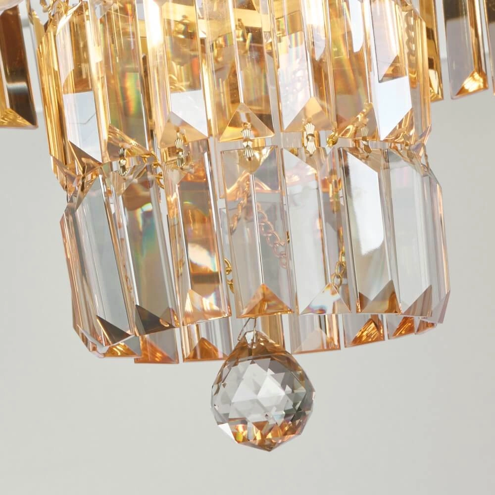 Chandelier Empire Ø 34cm gold Searchlight 5053423249926