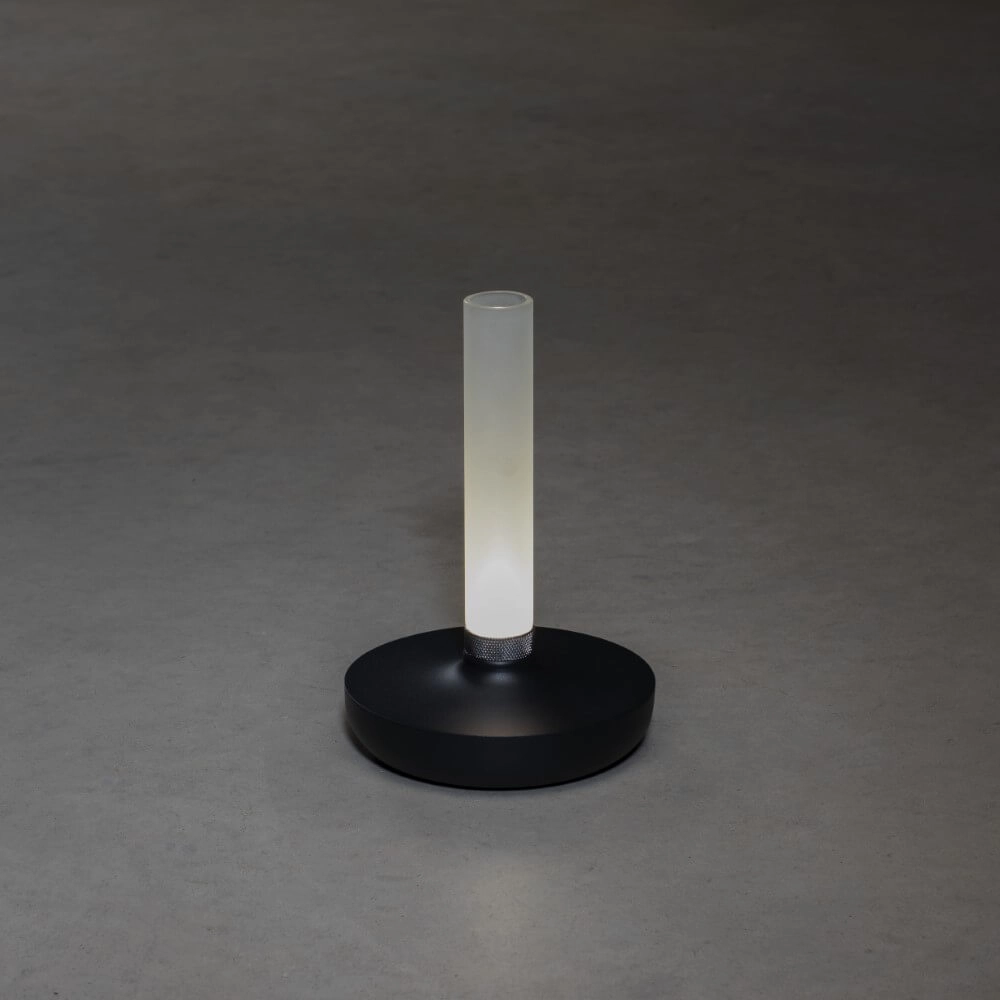 Rechargeable table lamp Biarritz black KonstSmide 7318308277530