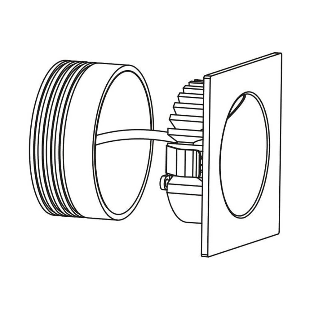 Recessed stair lighting Zarate 8cm white Eglo 9002759969011