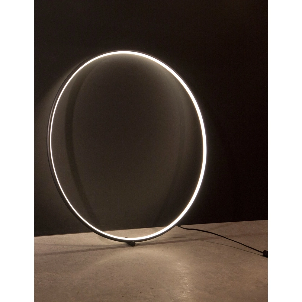 Floor lamp Ring black Ø 79cm