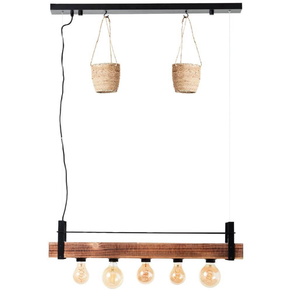 Pendant lamp Bankwood 80cm Brilliant 4004353396588