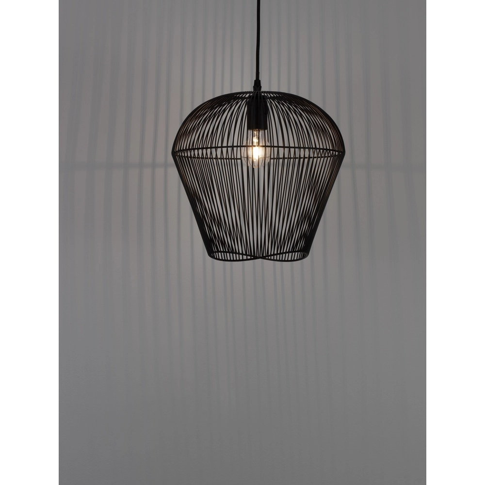 Bohemian pendant lamp Bredo Ø 31.5cm black